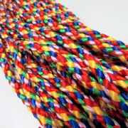 색동 타래 끈 매듭장식 전통공예 색동끈 오방실